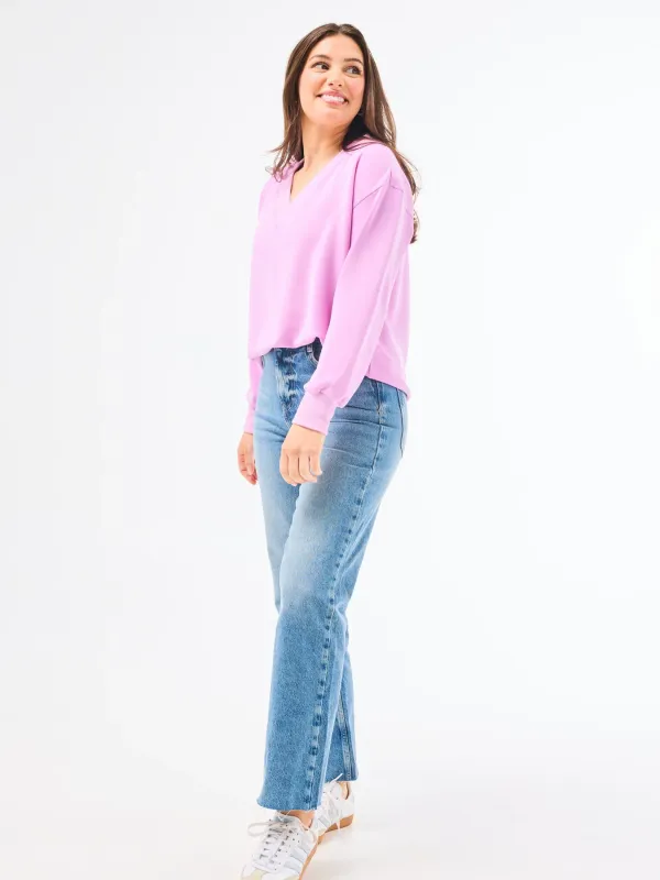 Mary Square Orchid Hazel Top