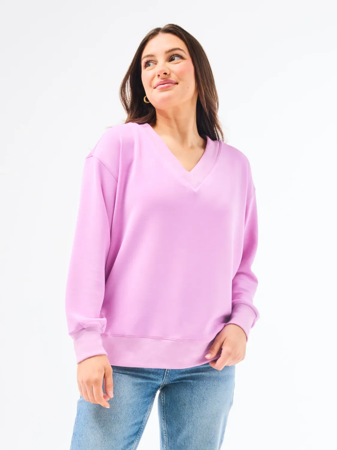 Mary Square Orchid Hazel Top
