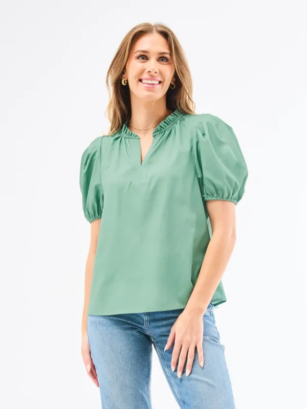 Mary Square Basil Lainey Top