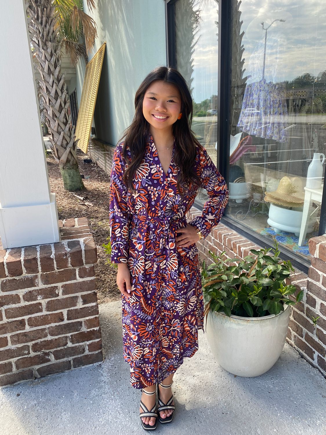 Twilight Ikat Shirt Dress