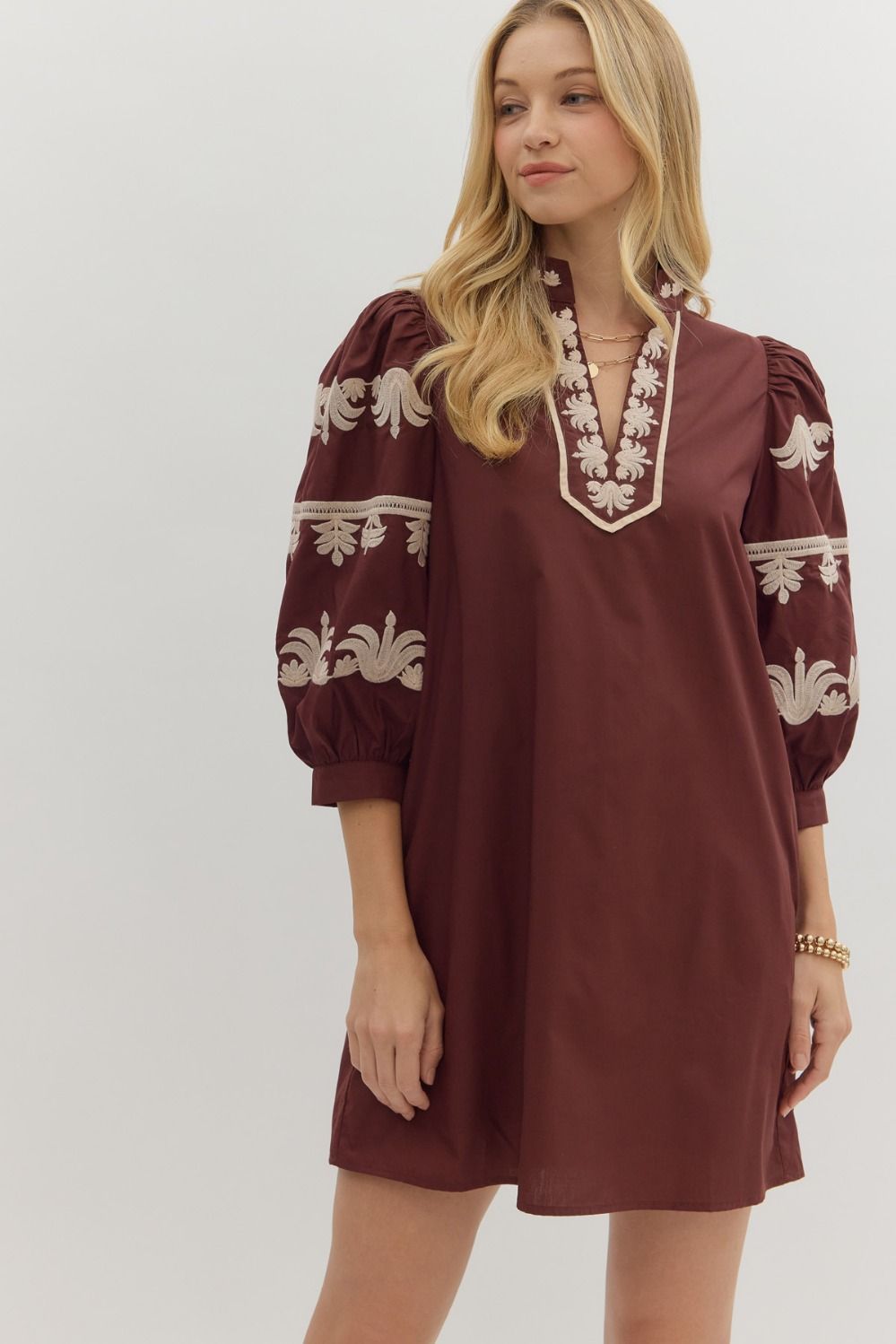 Subtle Ornate Details Dress