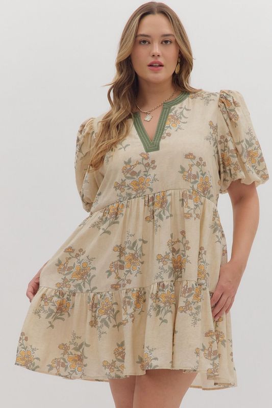 Fall Bouquets Dress, CURVY