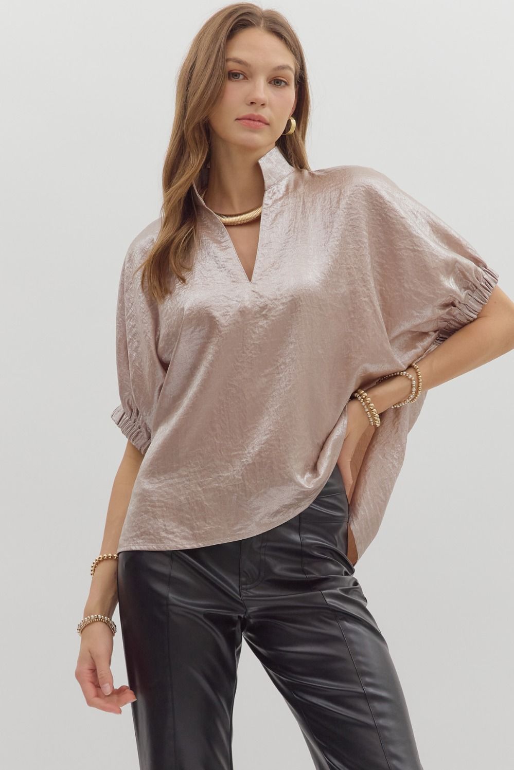 Let&#39;s Celebrate Metallic Top
