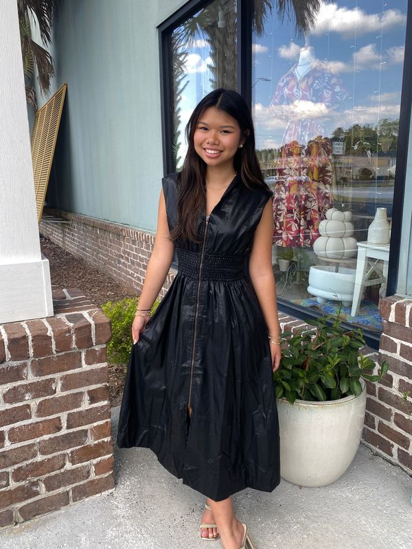 Thoughts Unfolding Faux Leather Midi
