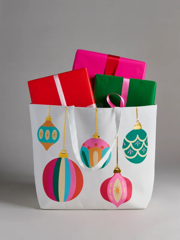 Shiraleah Ornaments Gifting Tote, Green