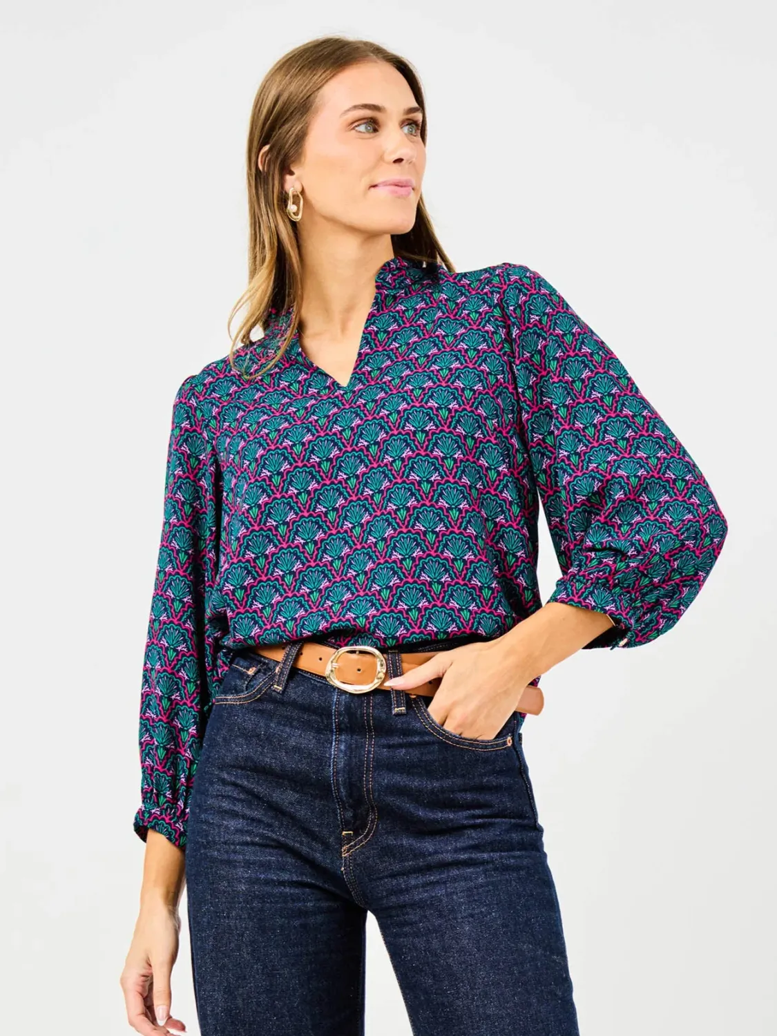 Mary Square Aria Top Second Glance Pink