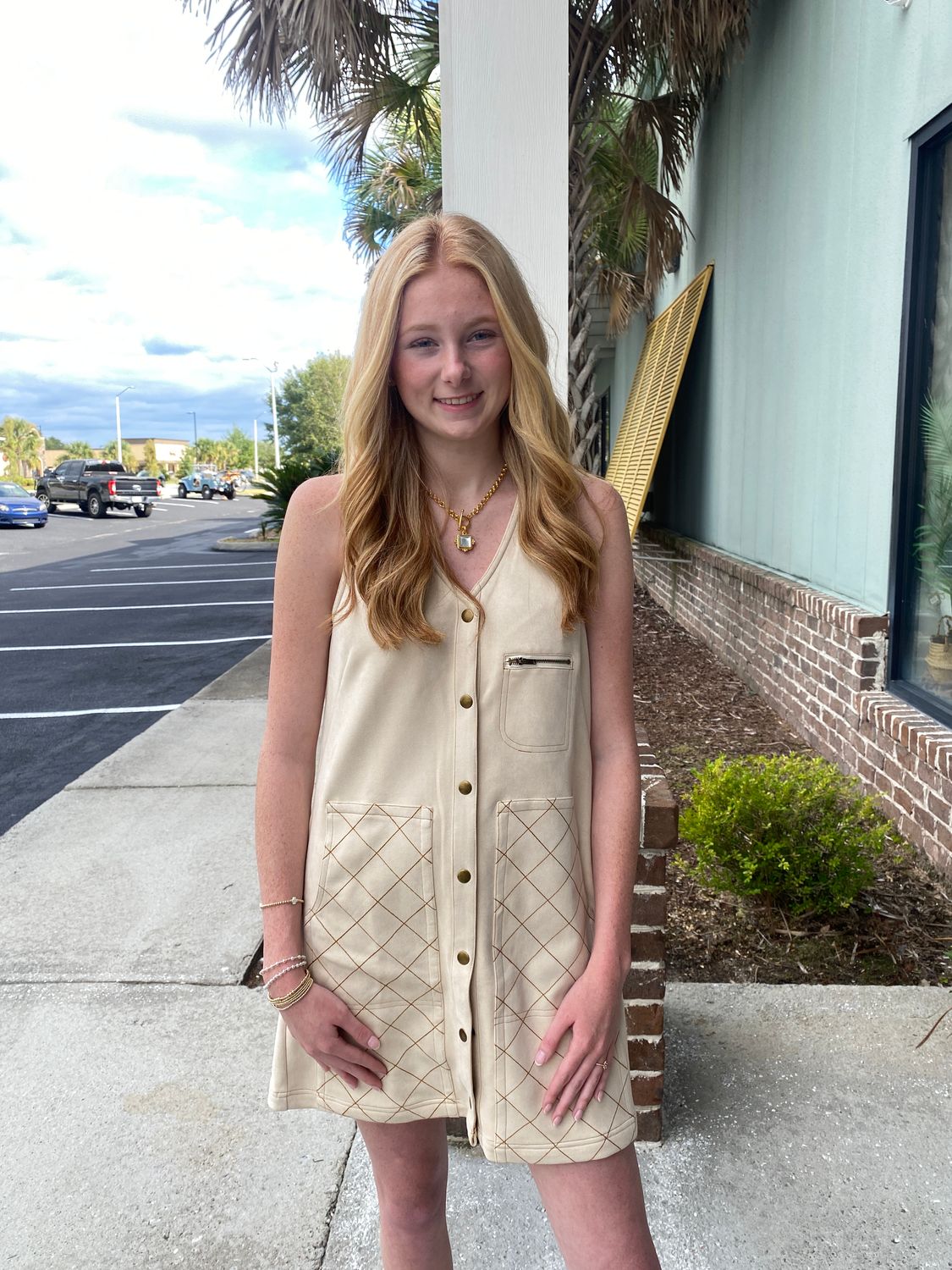 Charming Necessity Faux Suede Dress
