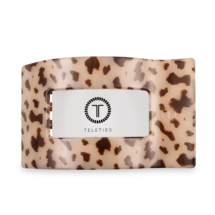 Teleties The Flat Clip Rectangle Large - Blonde Tortoise