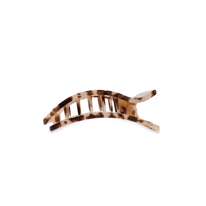 Teleties The Flat Clip Rectangle Small - Blonde Tortoise