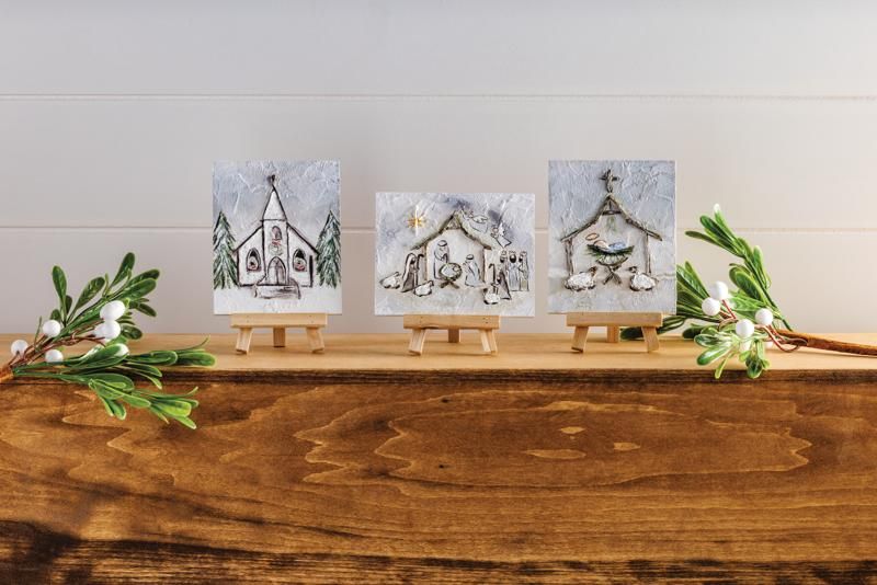 Mud Pie Christmas Farmhouse Art