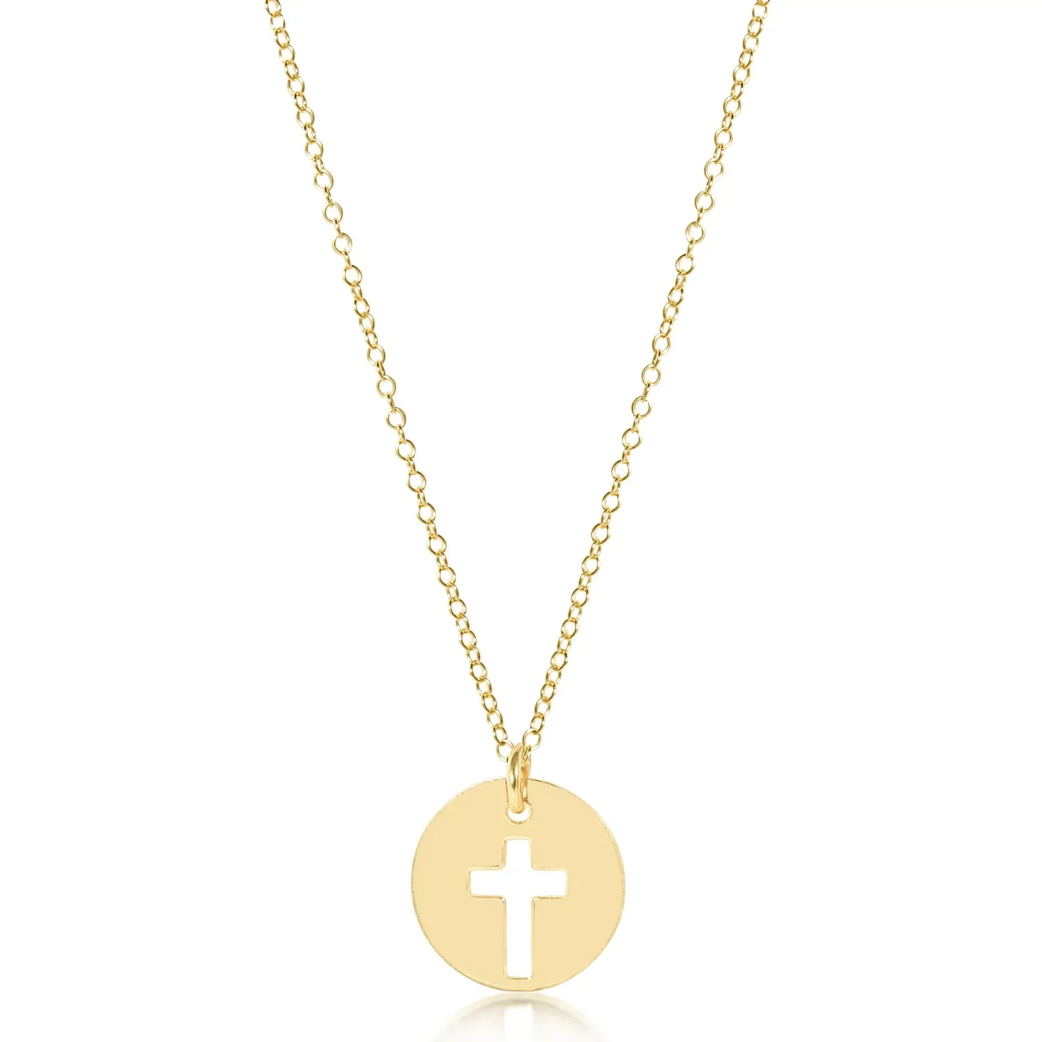 enewton 16&quot; Necklace Gold - Blessed Gold Disc