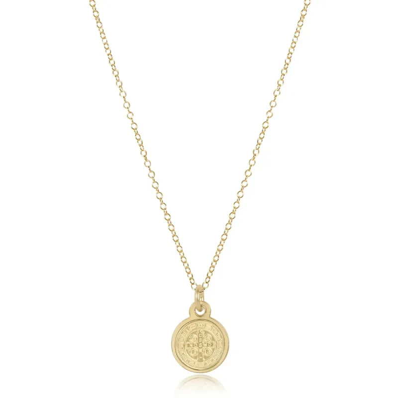 enewton 16&quot; Necklace Gold - Blessing Small Gold Disc