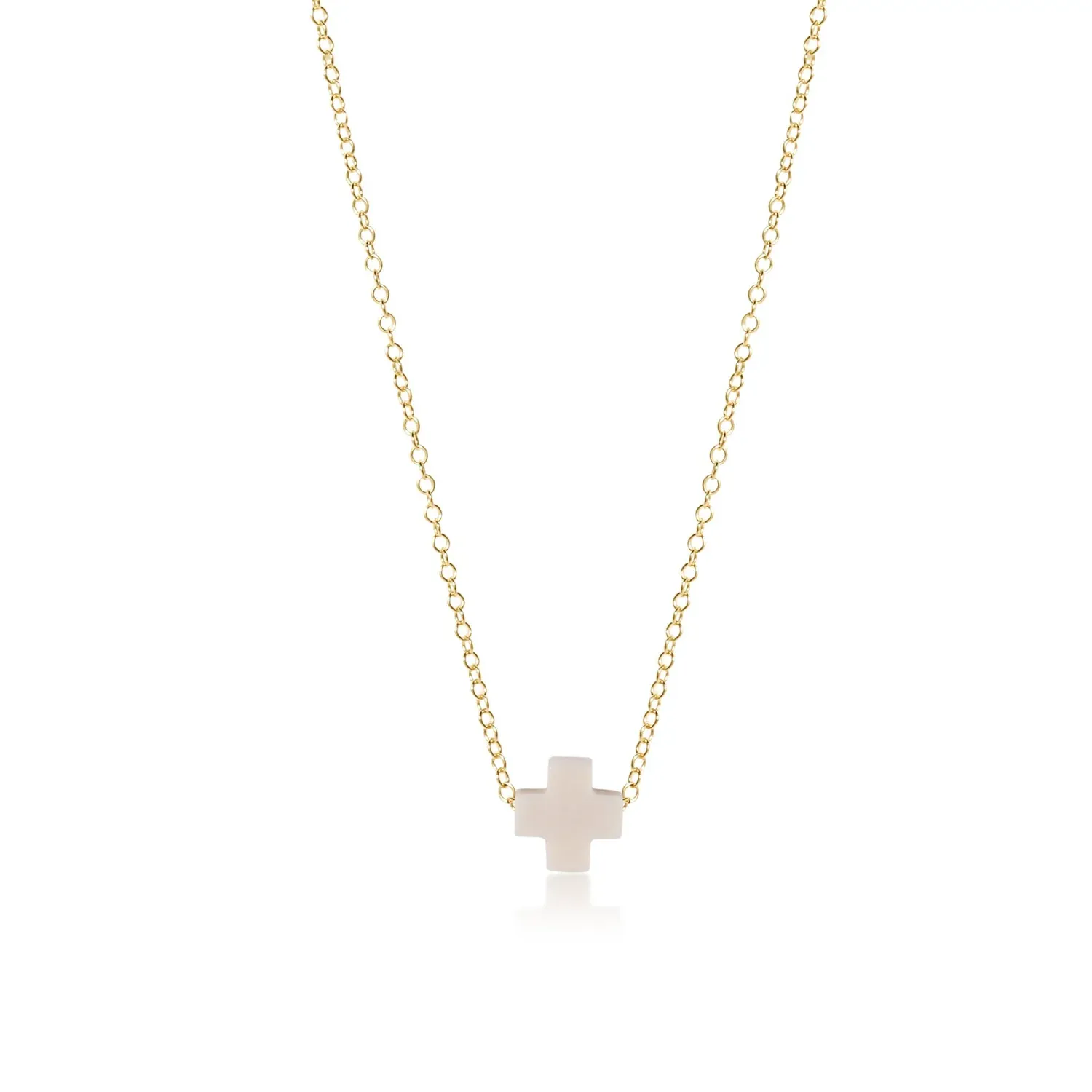 enewton 16&quot; Necklace Gold - Signature Cross Small