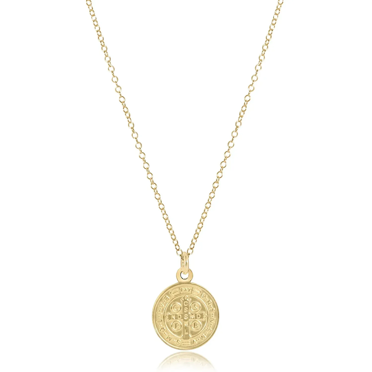 enewton 16&quot; Necklace Gold - Blessing Gold Disc