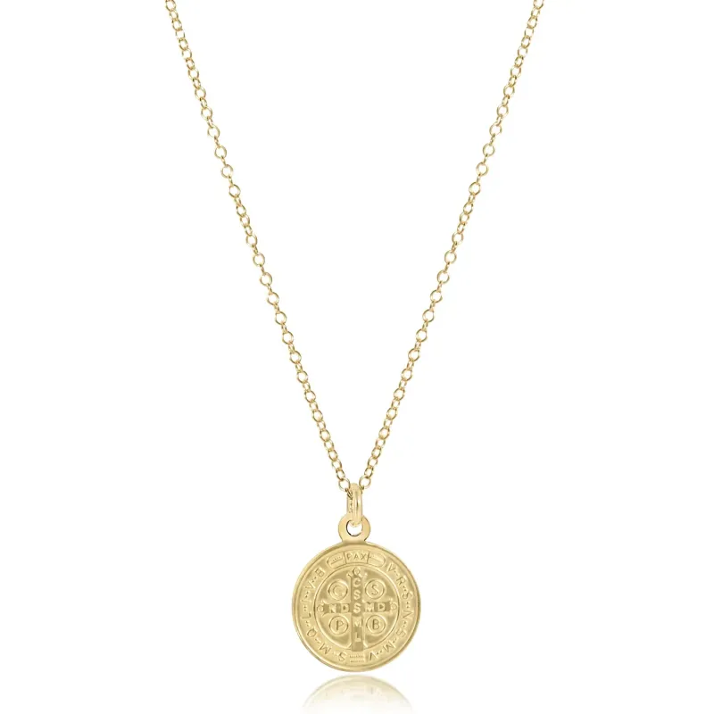 enewton 16&quot; Necklace Gold - Blessing Gold Disc