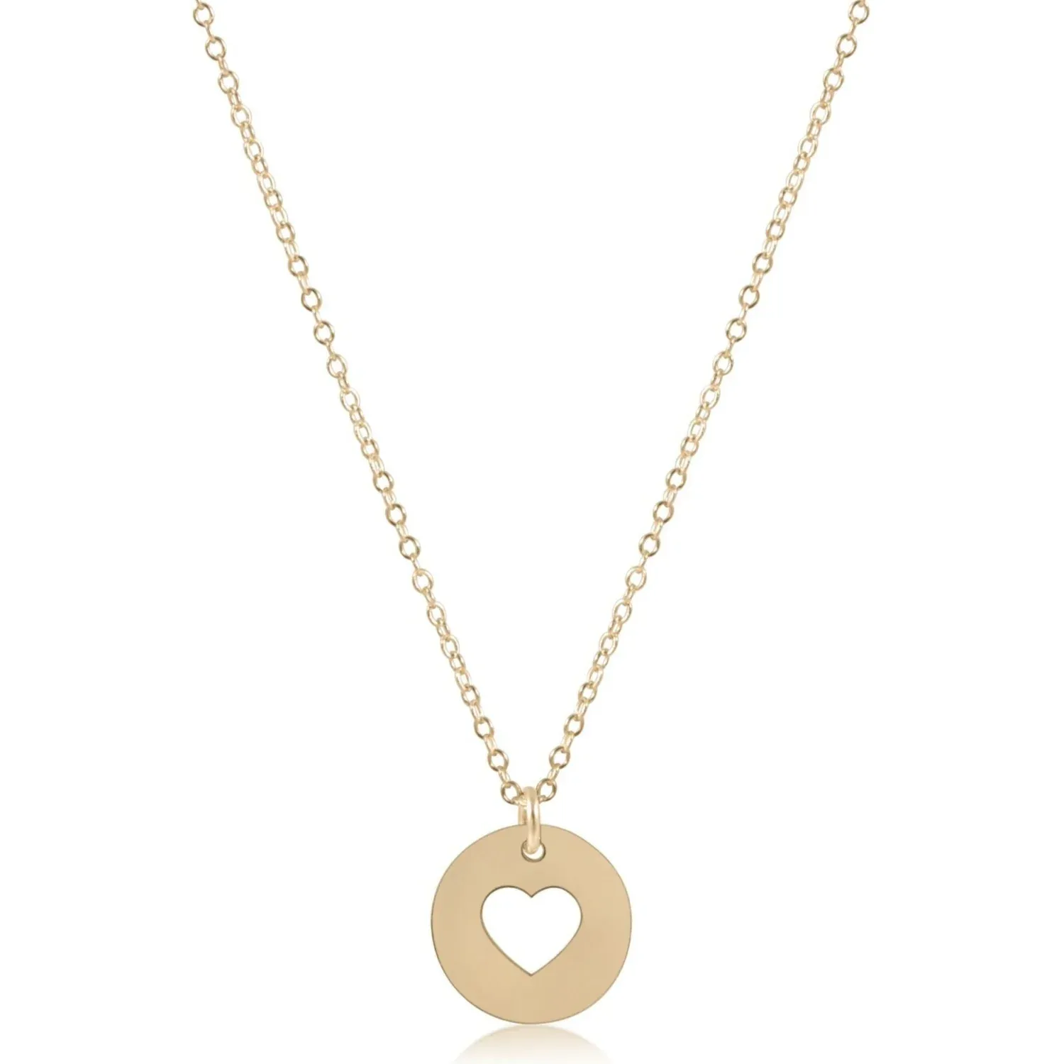 enewton 16&quot; Necklace Gold - Love Gold Disc