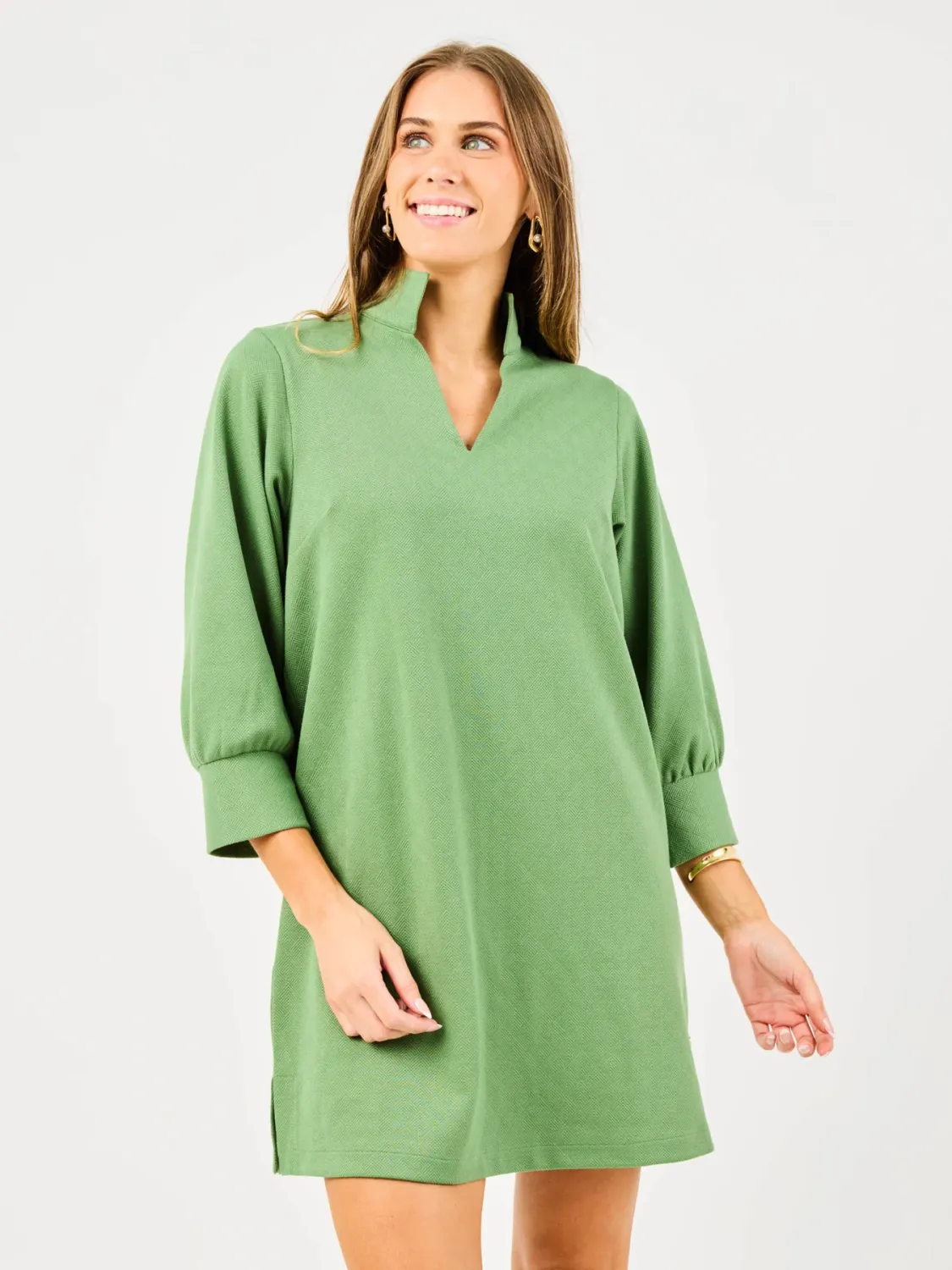 Mary Square Green Hadley Dress