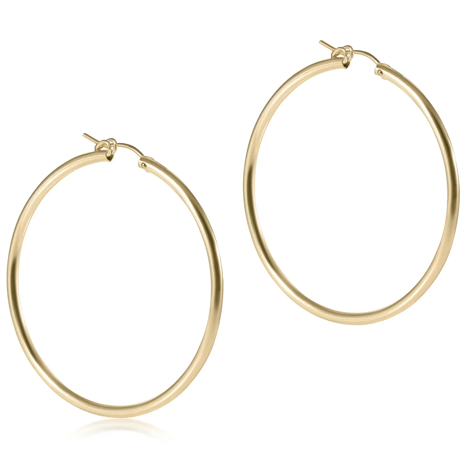enewton Round Gold 2&quot; Hoop - Smooth