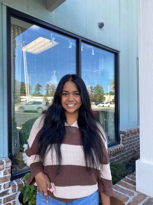 Lucky To Have Ya V-Neck Sweater