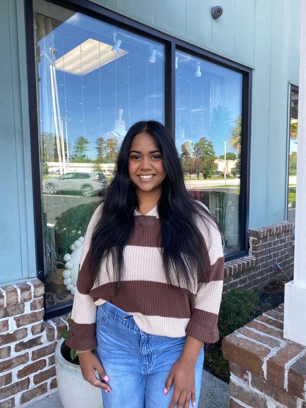 Lucky To Have Ya V-Neck Sweater