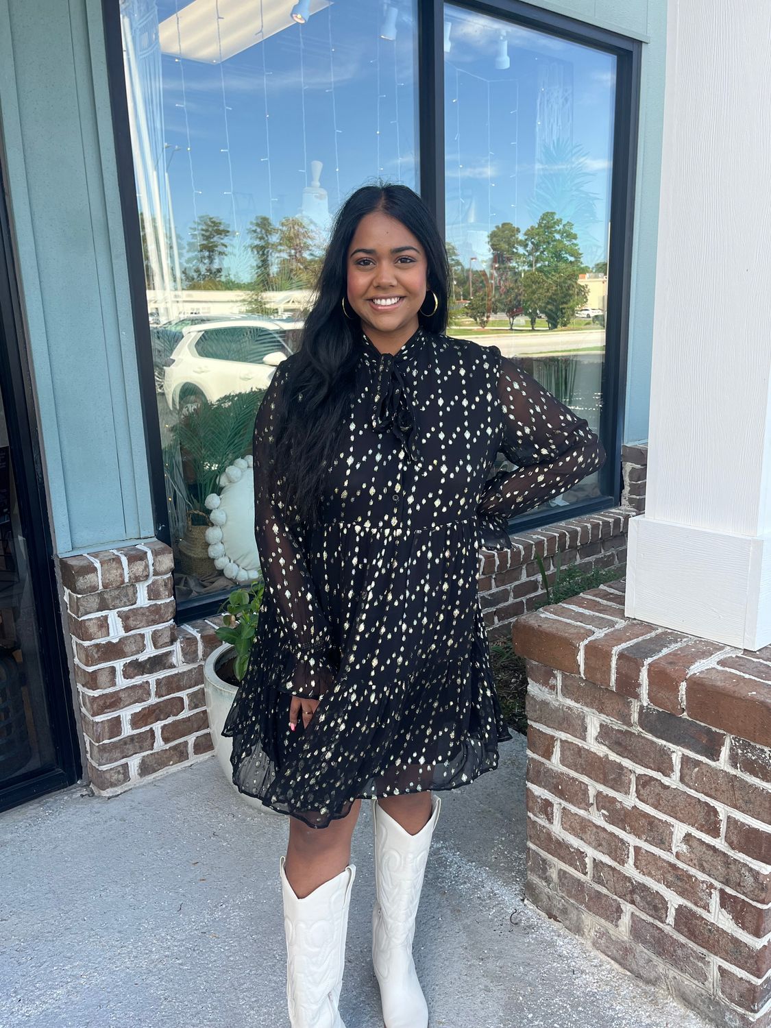 Stunner V-neck Dress