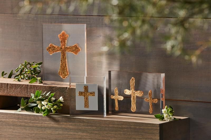 Mud Pie Acrylic Cross Plaque