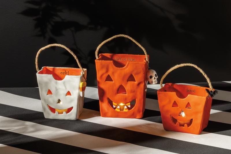Mud Pie Ceramic Treat Bag Lantern