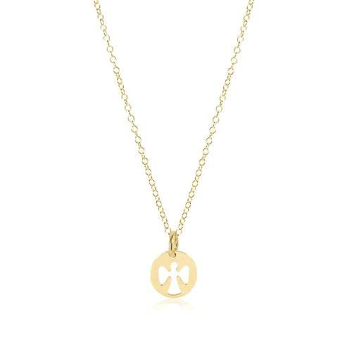 enewton egirl 14&quot; Necklace Gold - Guardian Angel Small Gold Disc