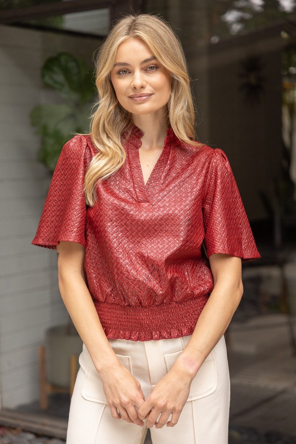 Love In Your Eyes Textured Top