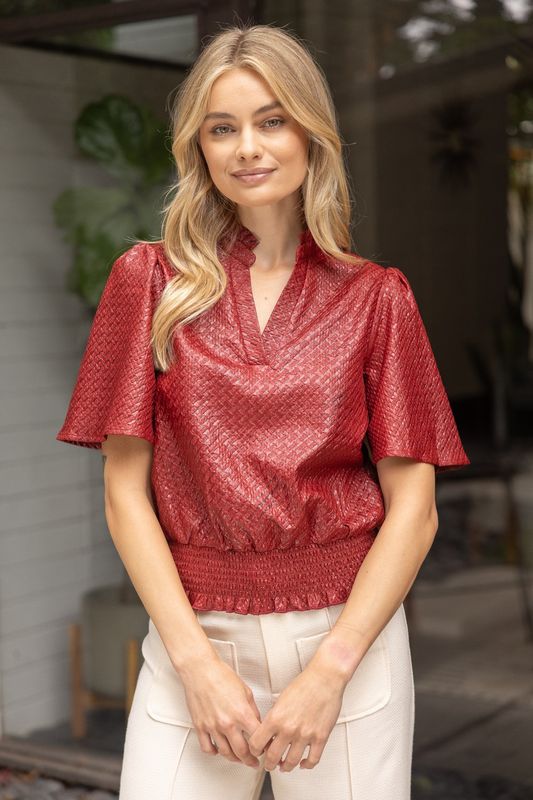 Love In Your Eyes Textured Top