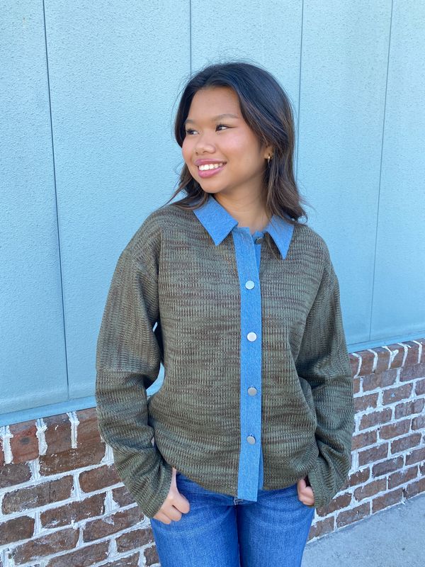 Love You Fondly Ribbed Jacket