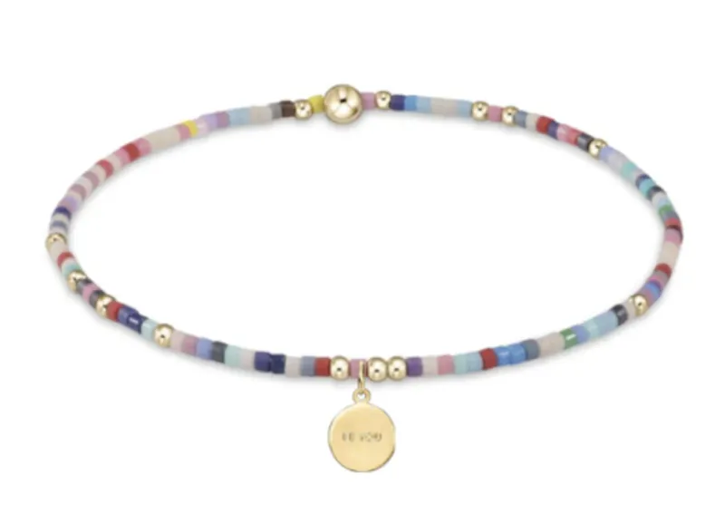 enewton egirl Hope Unwritten Bracelet - Hot Mess - Be You. Small Gold Disc