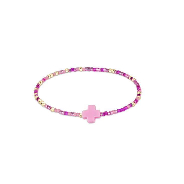 enewton egirl Hope Unwritten Signature Cross Bracelet - Back To The Fuchsia