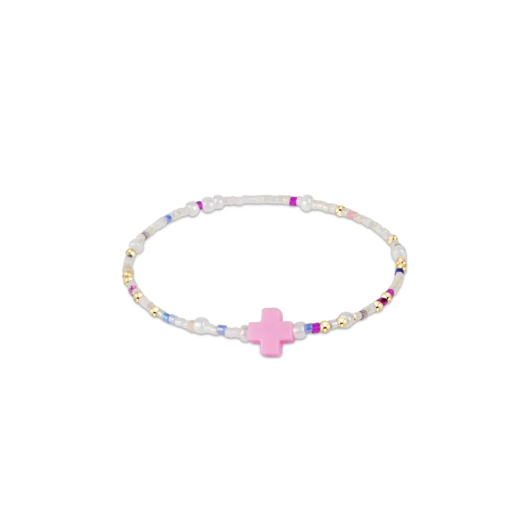 enewton egirl Hope Unwritten Signature Cross Bracelet - With Sprinkles On Top