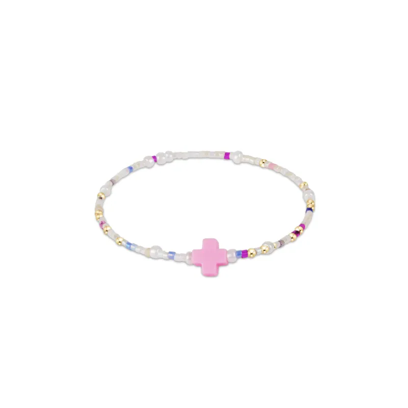 enewton egirl Hope Unwritten Signature Cross Bracelet - With Sprinkles On Top