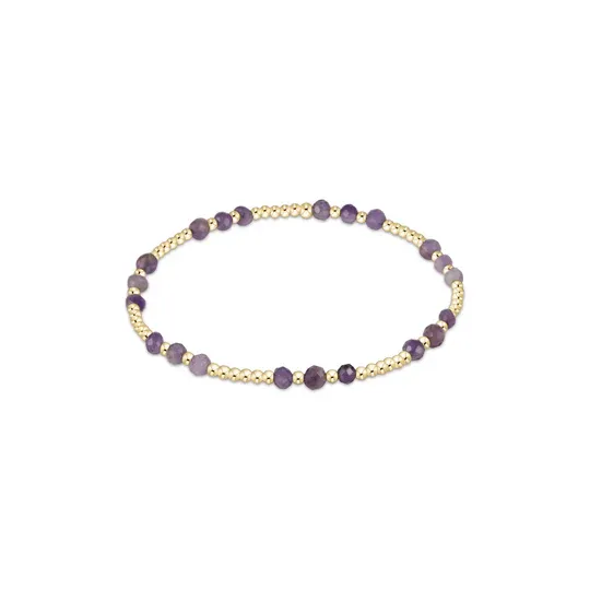 enewton Gemstone Gold Joy Pattern 3mm Bead Bracele
