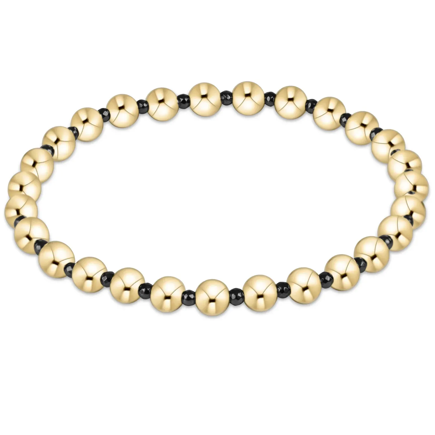 enewton Extends - Faceted Hematite Grateful Pattern 5mm Bead Bracelet