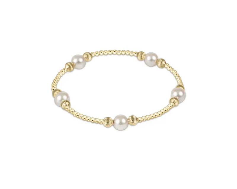 enewton Purpose Pearl 6mm Bead Bracelet - Dignity