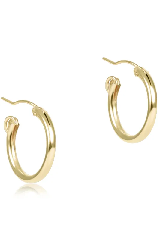 enewton Round Gold 05&quot; Hoop - Smooth