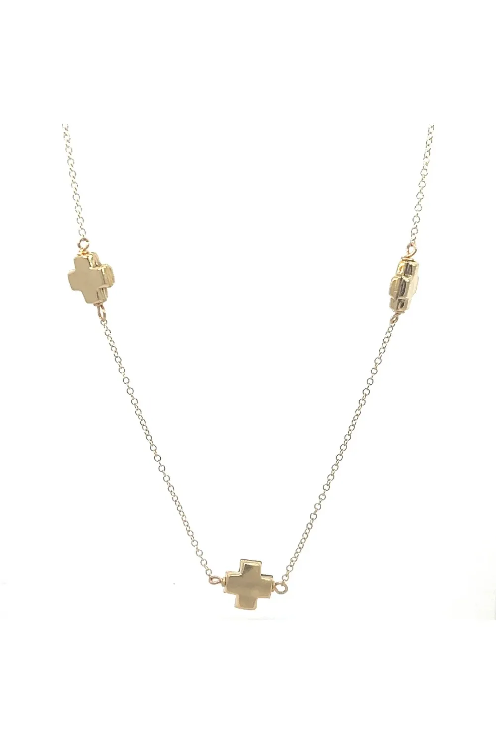 enewton 15&quot; Choker Simplicity Chain Gold - Signature Cross Gold