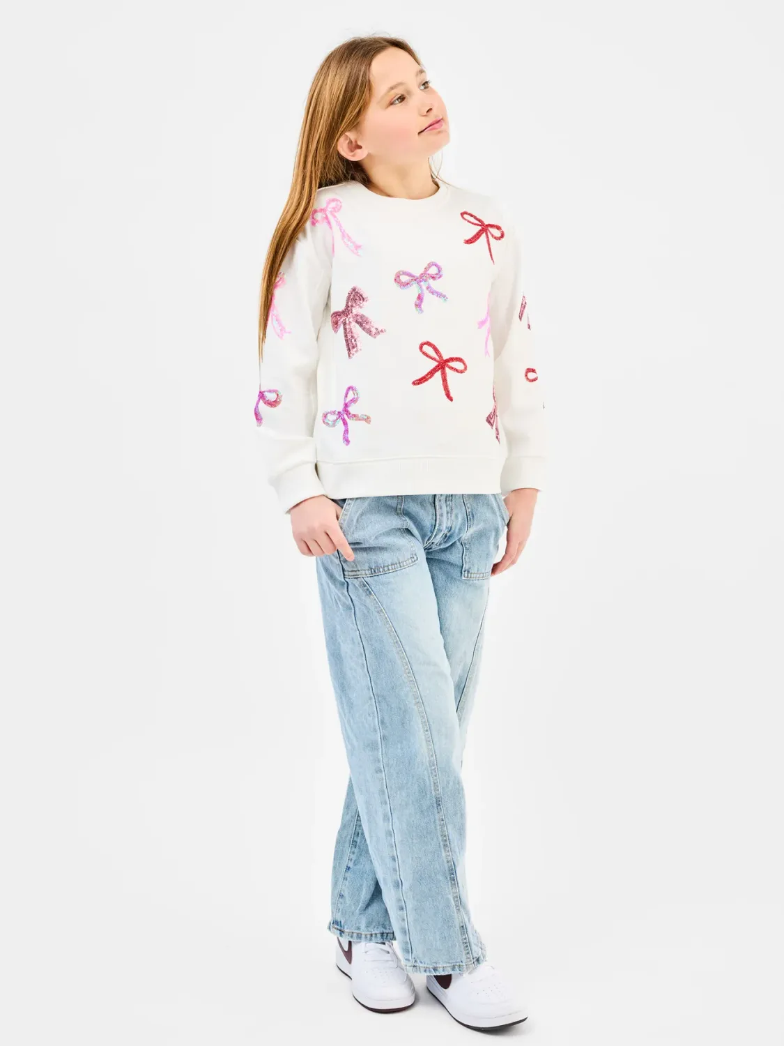Mary Square Bows Sarah Sweatshirt YOUTH