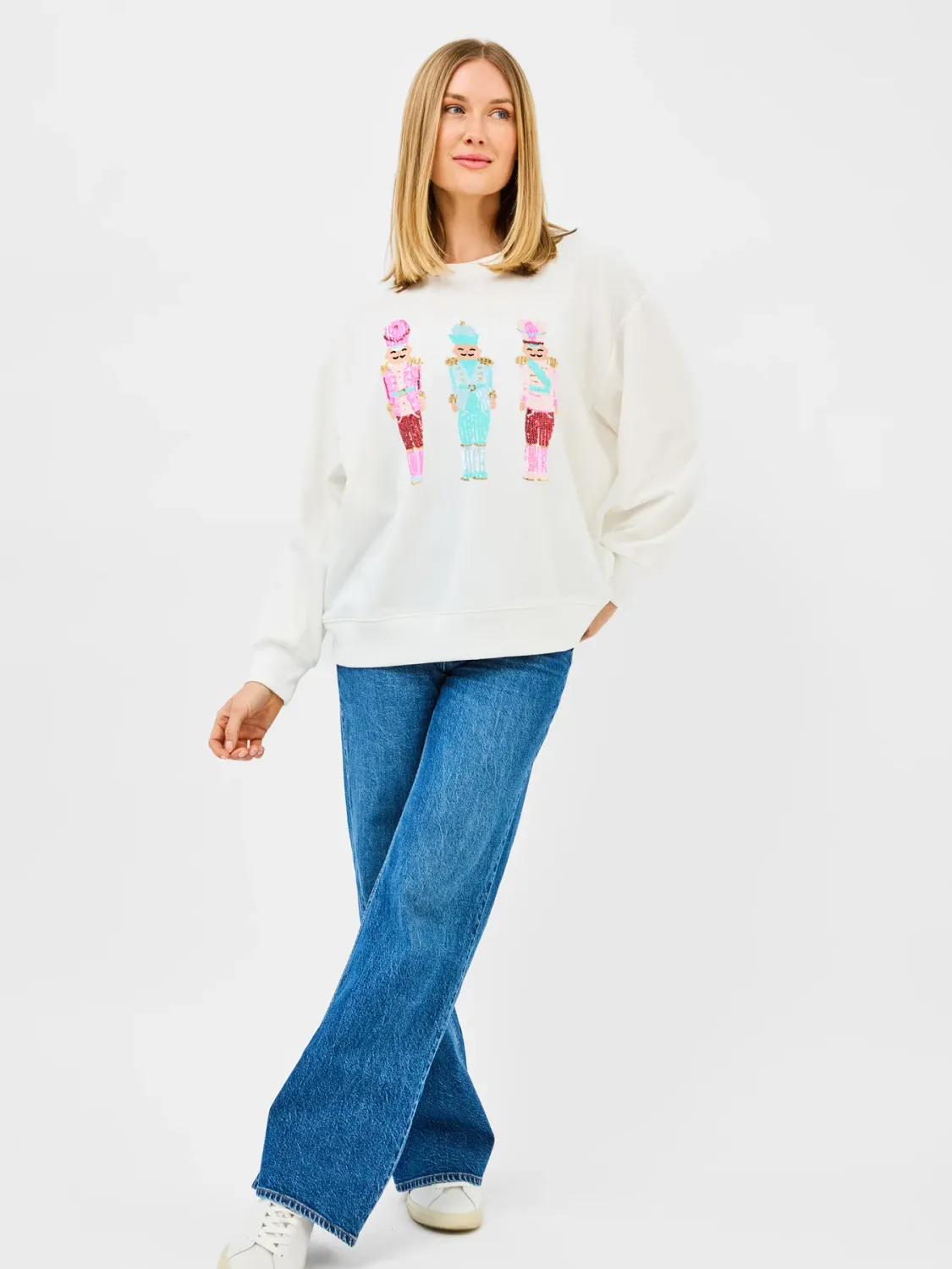 Mary Square Three Nutcrackers Sarah Sweatshirt