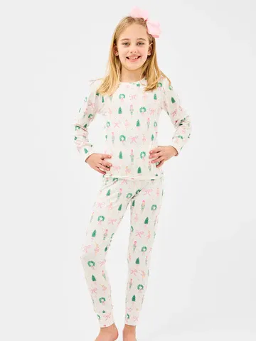 Mary Square Sugar Plum Dreams KIDS Pj Set