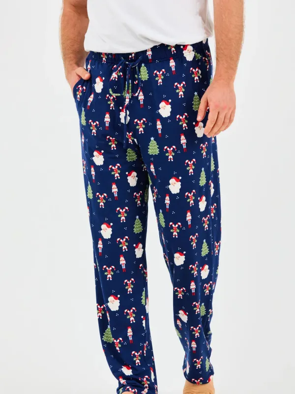 Mary Square Peppermint Pine MENS Pj Pants