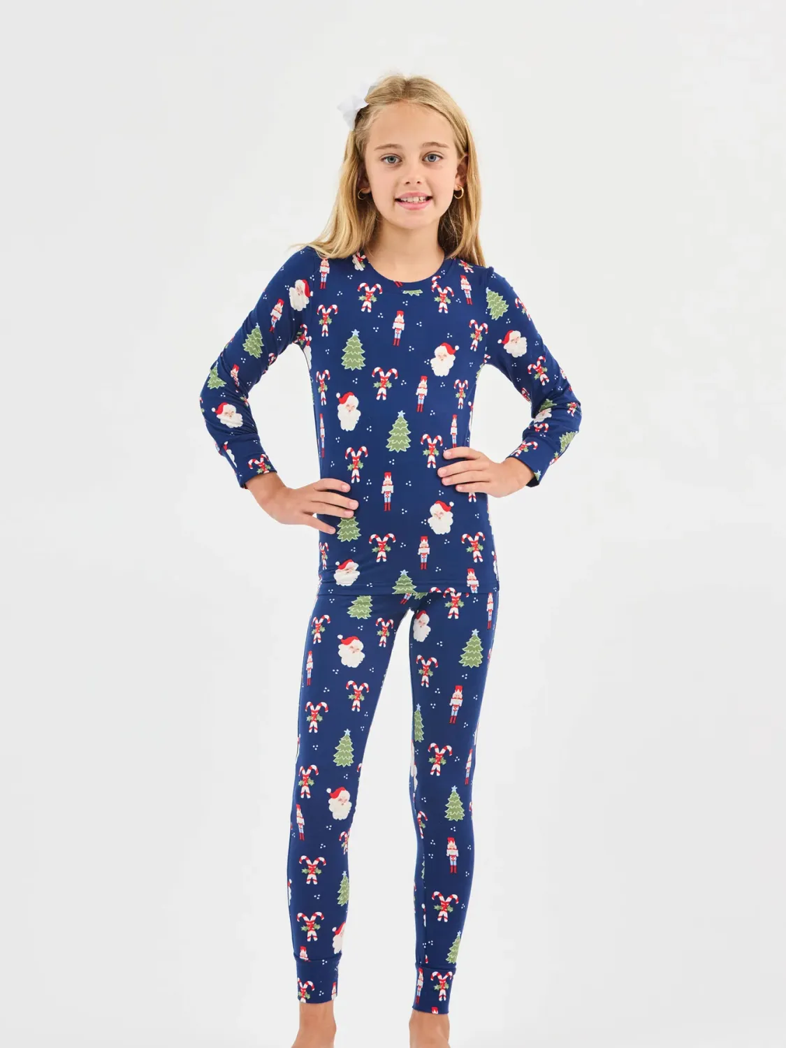 Mary Square Peppermint Pine KIDS PJ Set