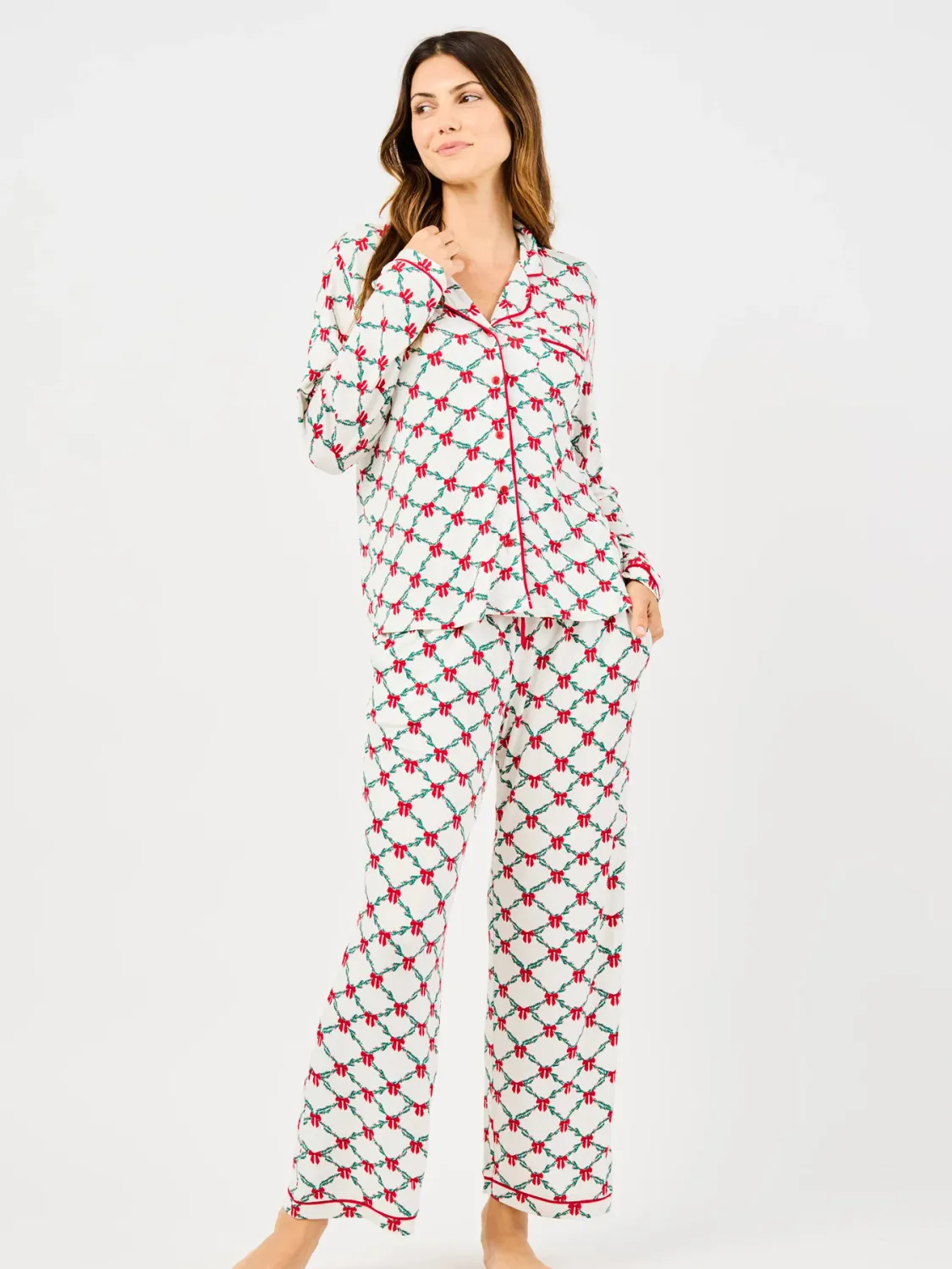 Mary Square Lattice Garland Charlotte Pant Set