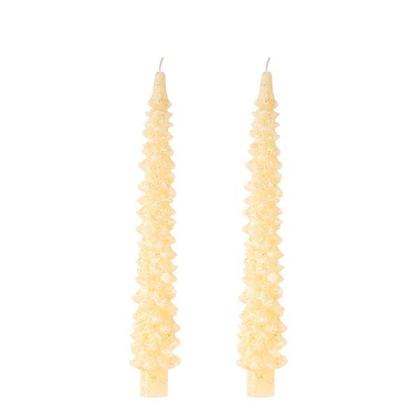 Mud Pie Gold Christmas Tapers