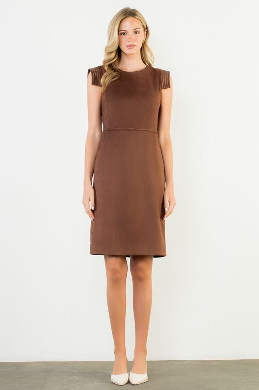 Call It What You Want Suede Dress