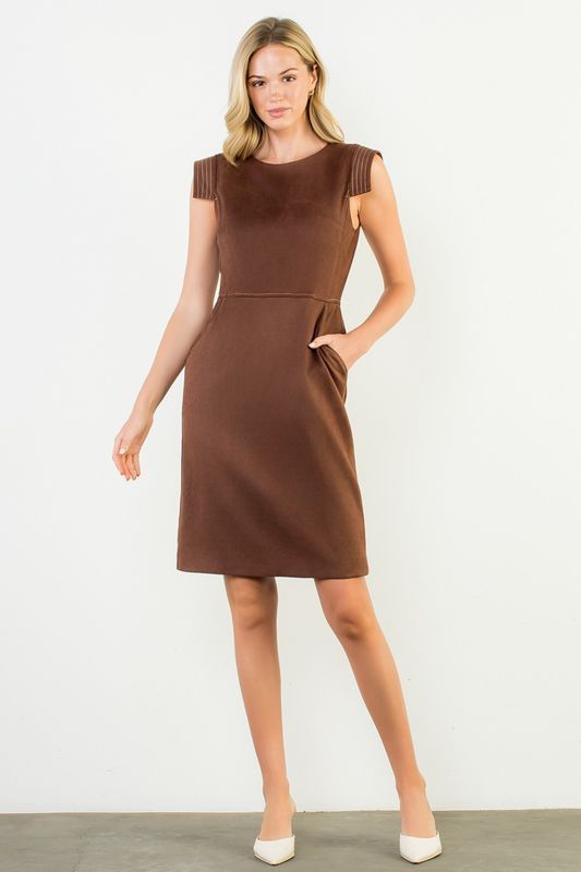 Call It What You Want Suede Dress 