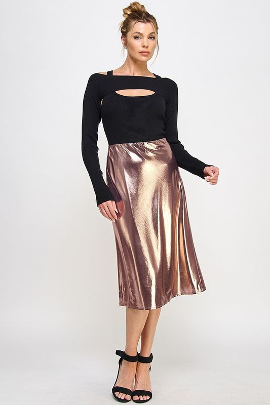 Worth The Mention Midi Skirt